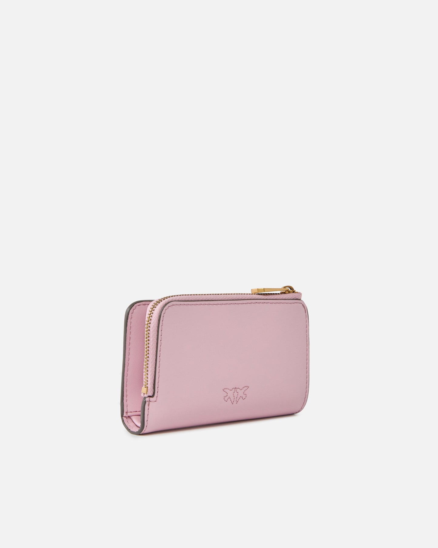 Mini wallet in leather with Love Birds