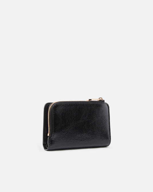 Mini wallet in shiny leather with Love Birds