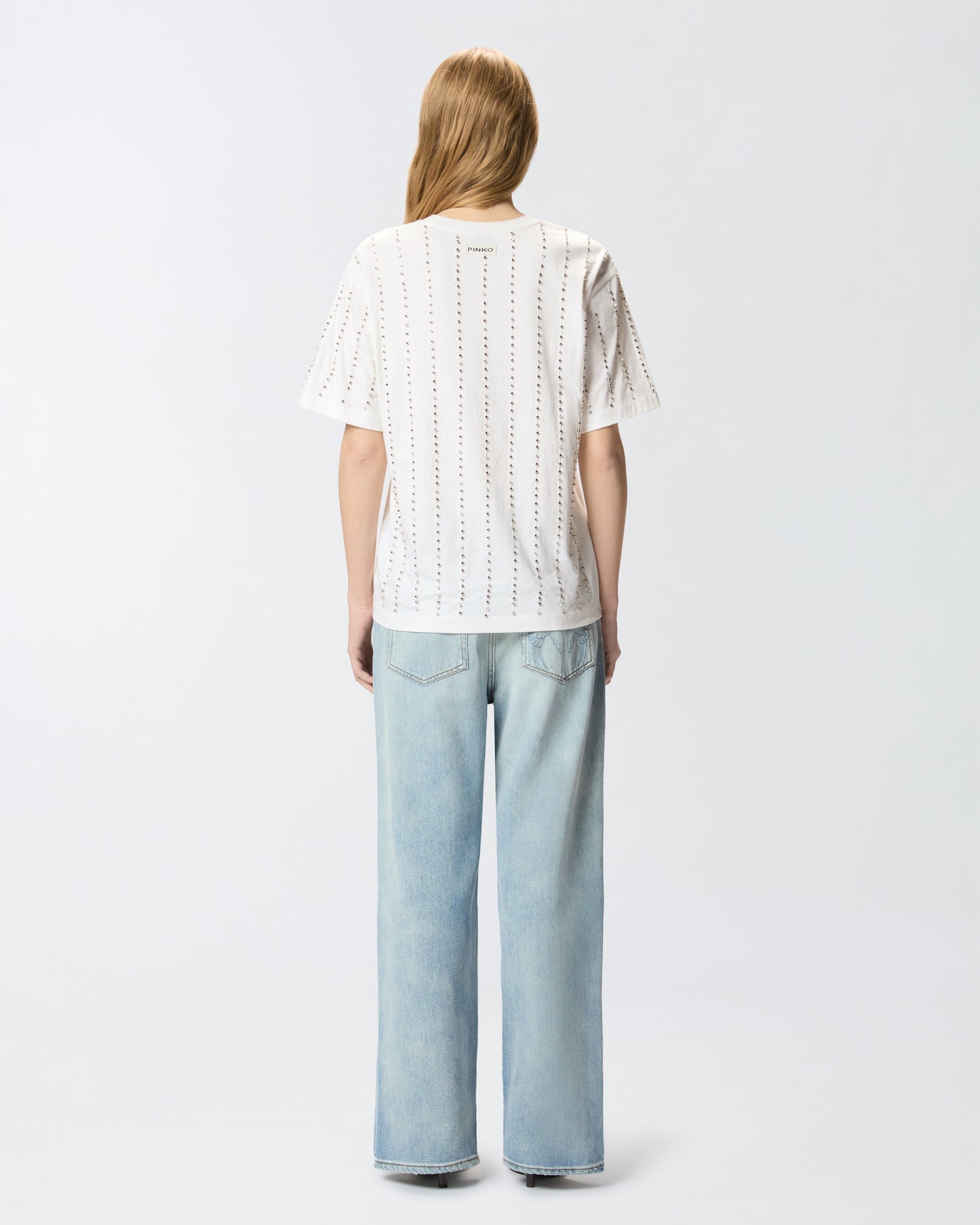 T-shirt with jewel stripes