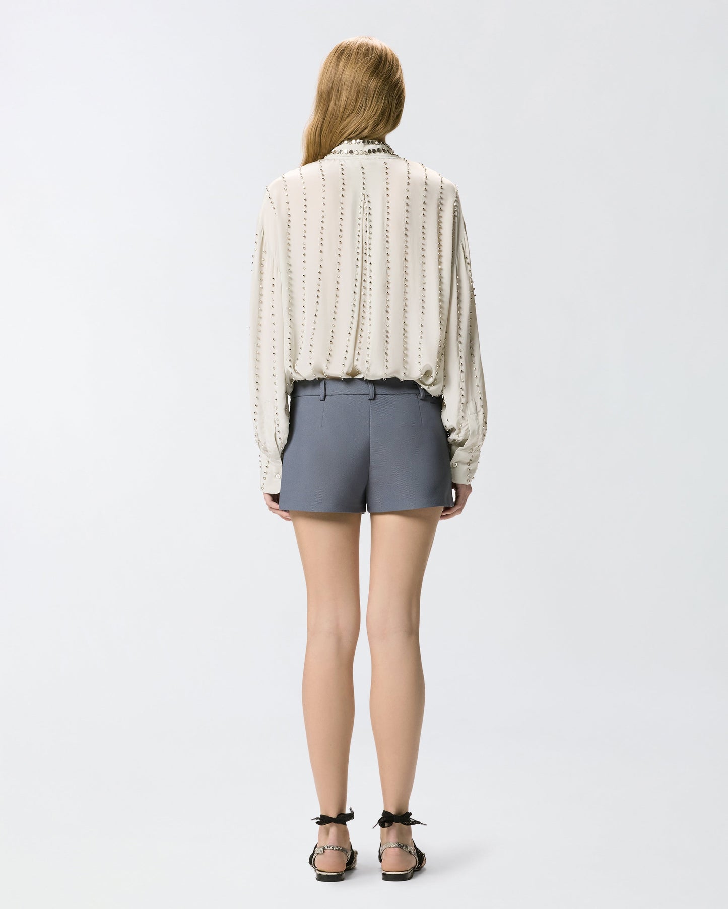 Lightweight shirt with jewel stripes