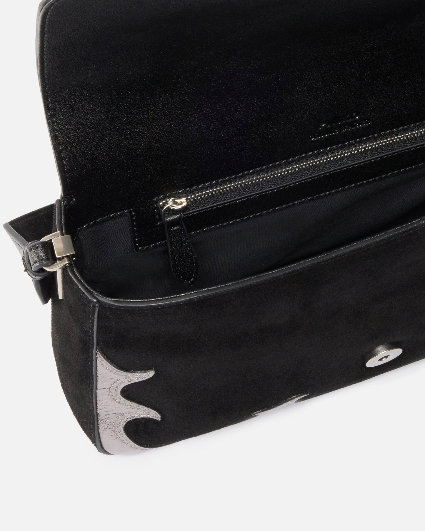 Love Bag One Slouchy medium shoulder bag in suede with inlays