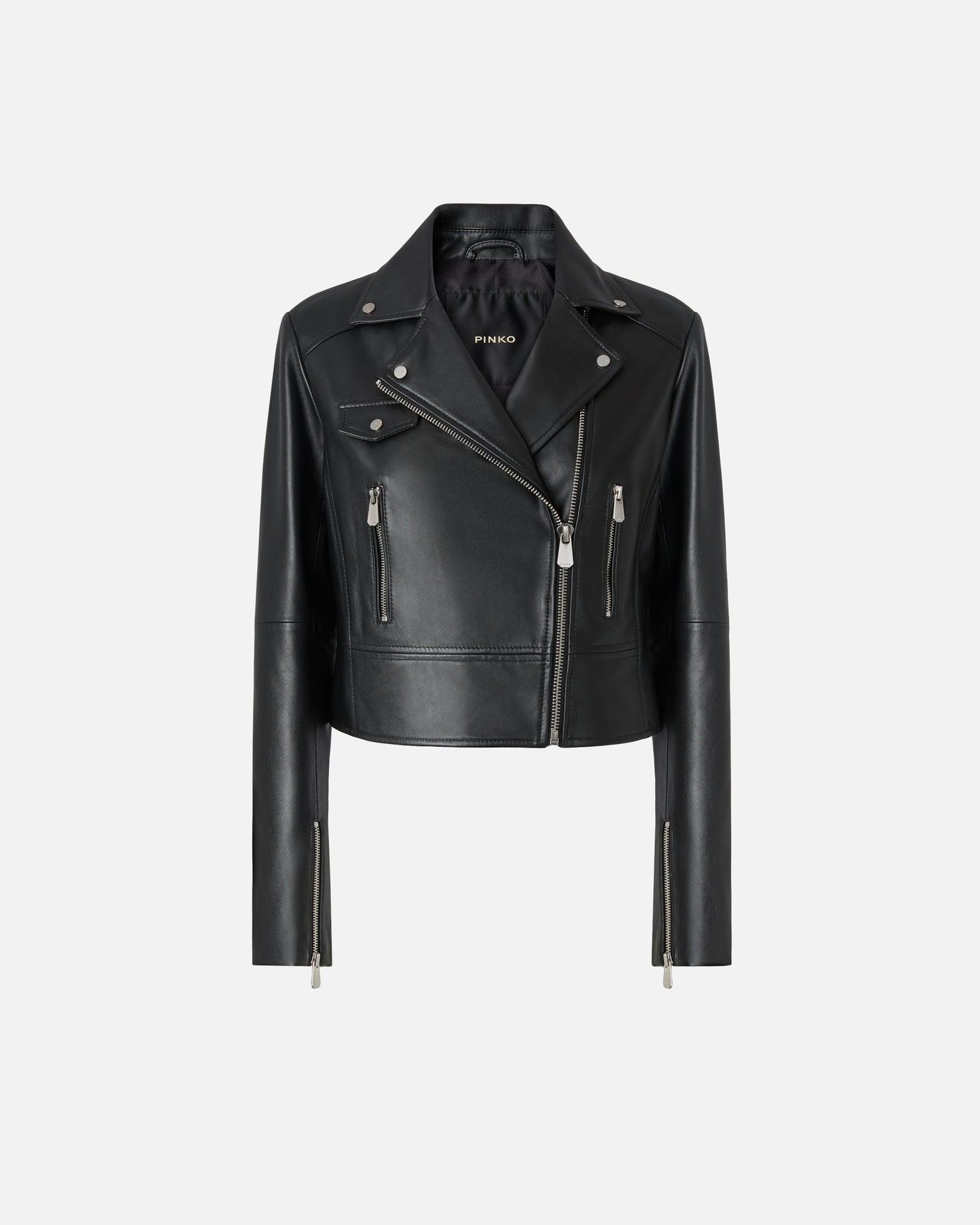 Biker-style jacket in nappa leather