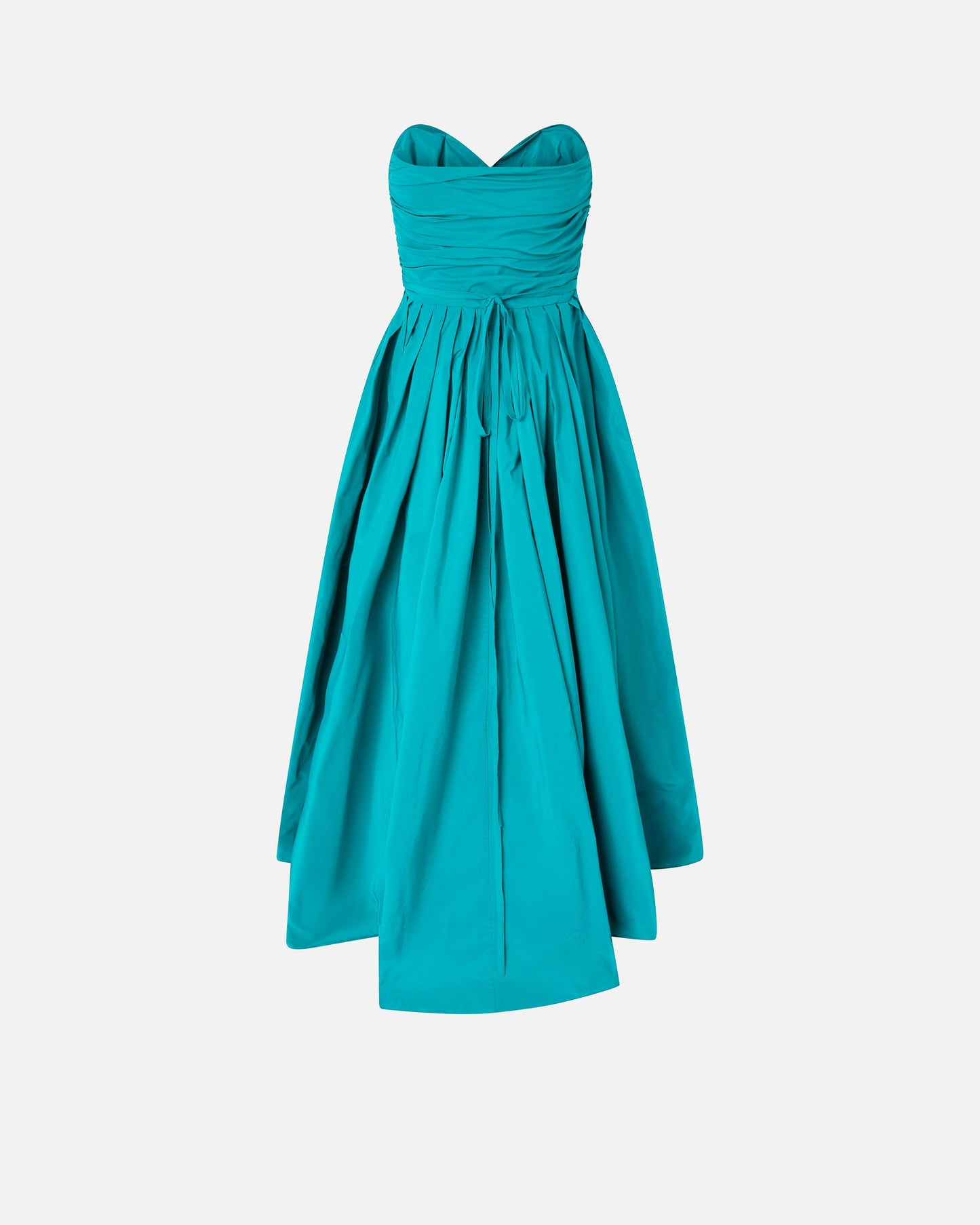 Elegant long dress with jewel belt