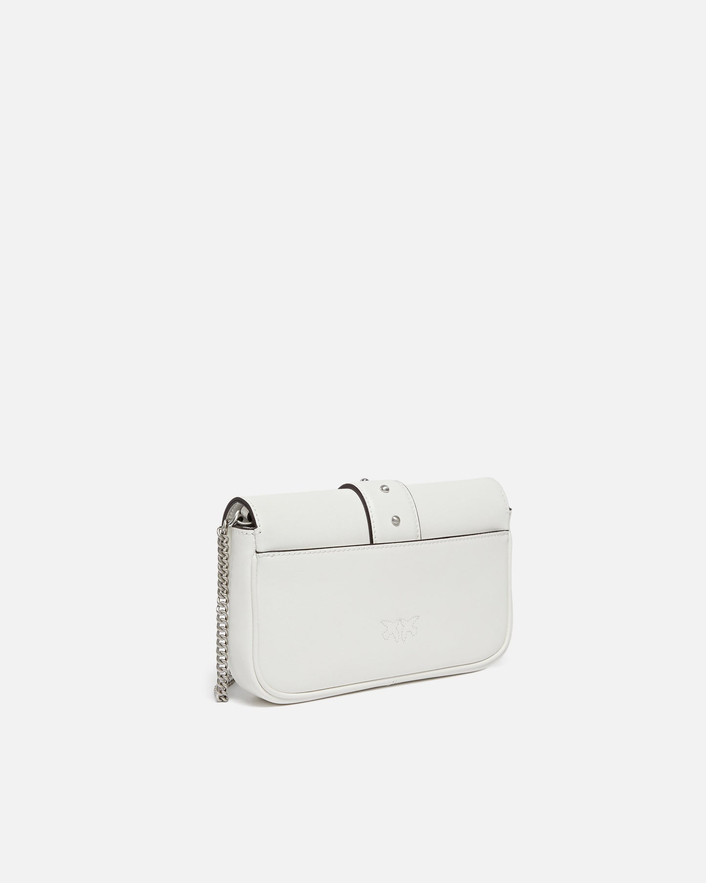 Mini Love Bag One Pocket shoulder bag in leather with turquoise buckle