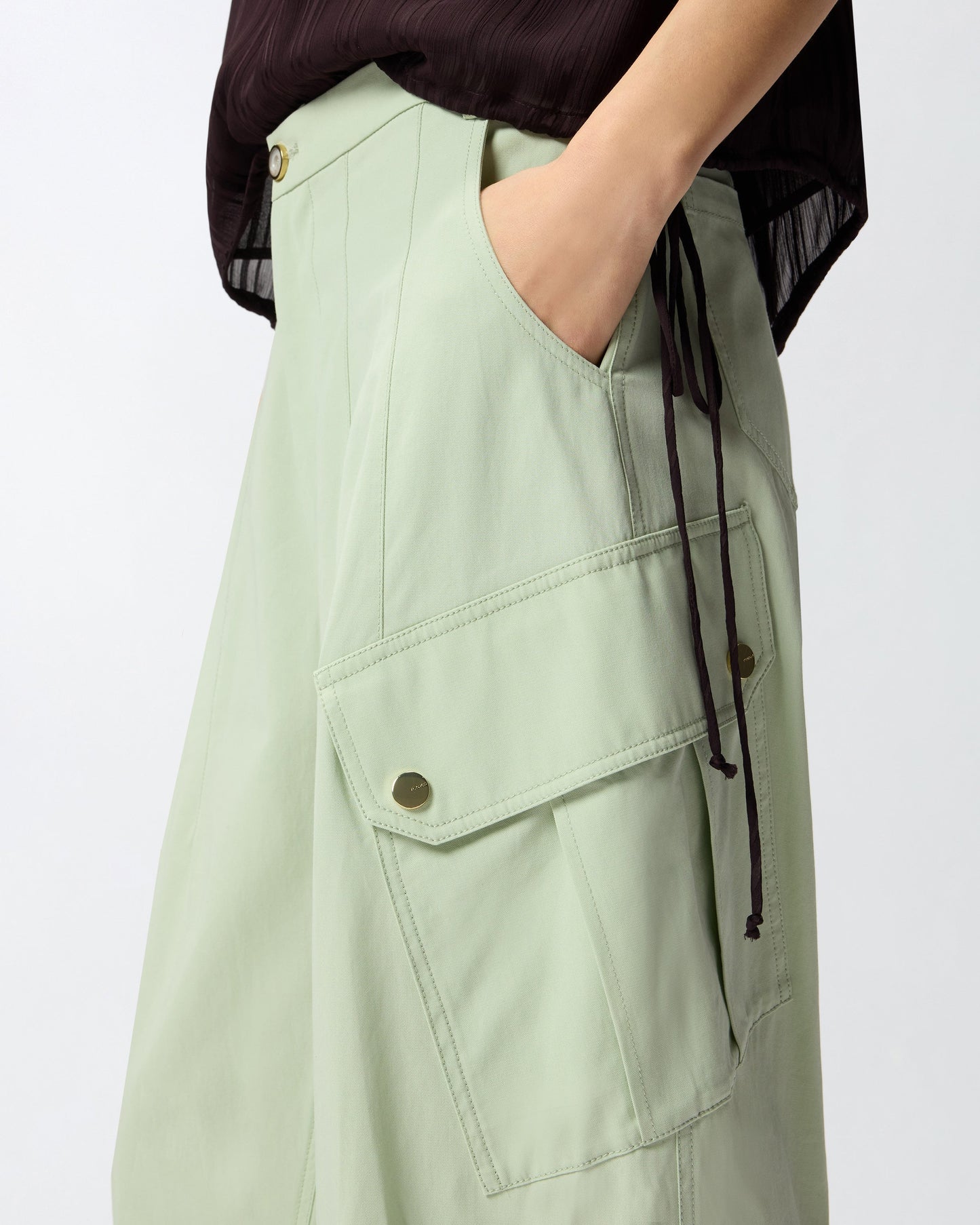 Flowing cotton trousers