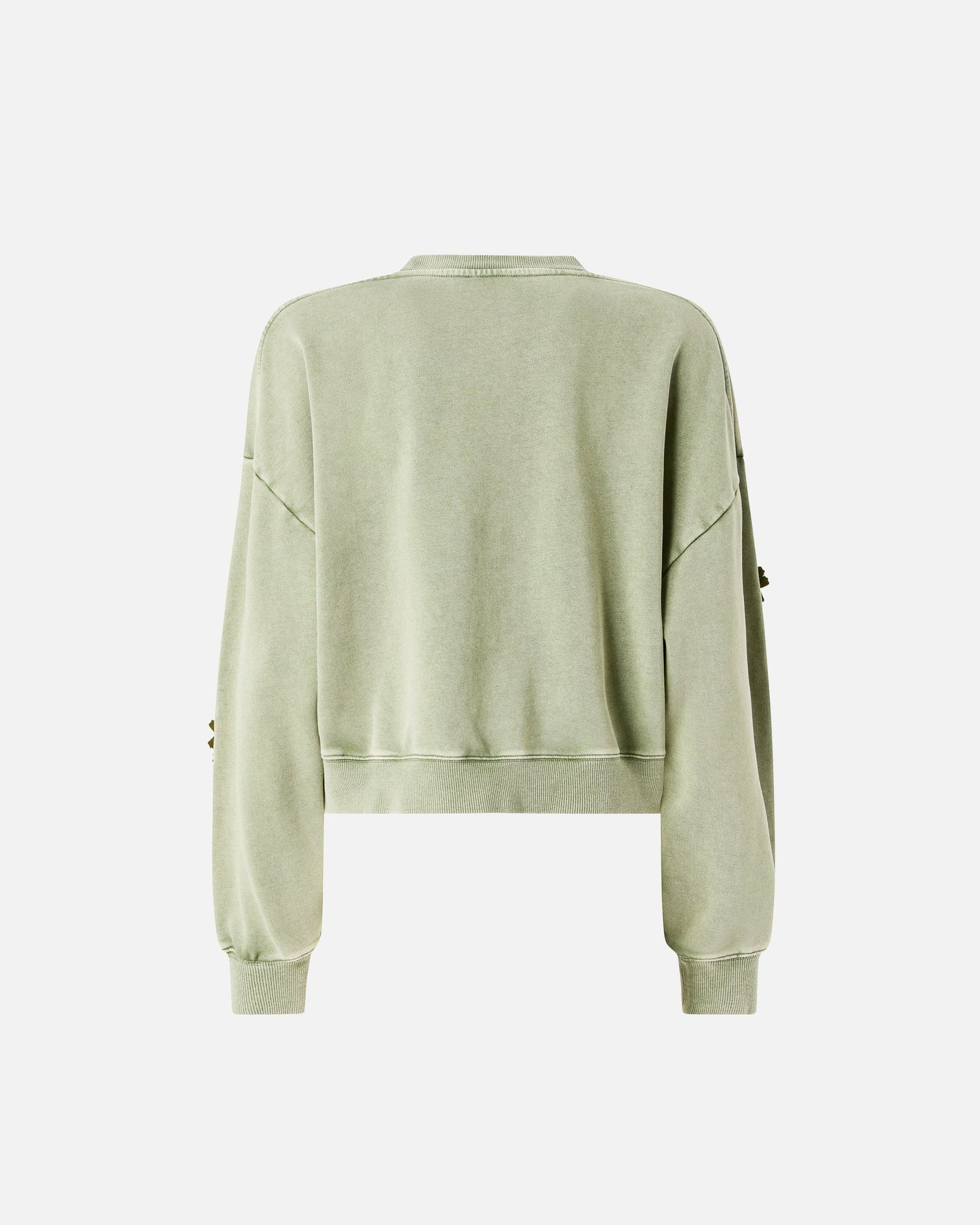 Sweatshirt with jewel flowers