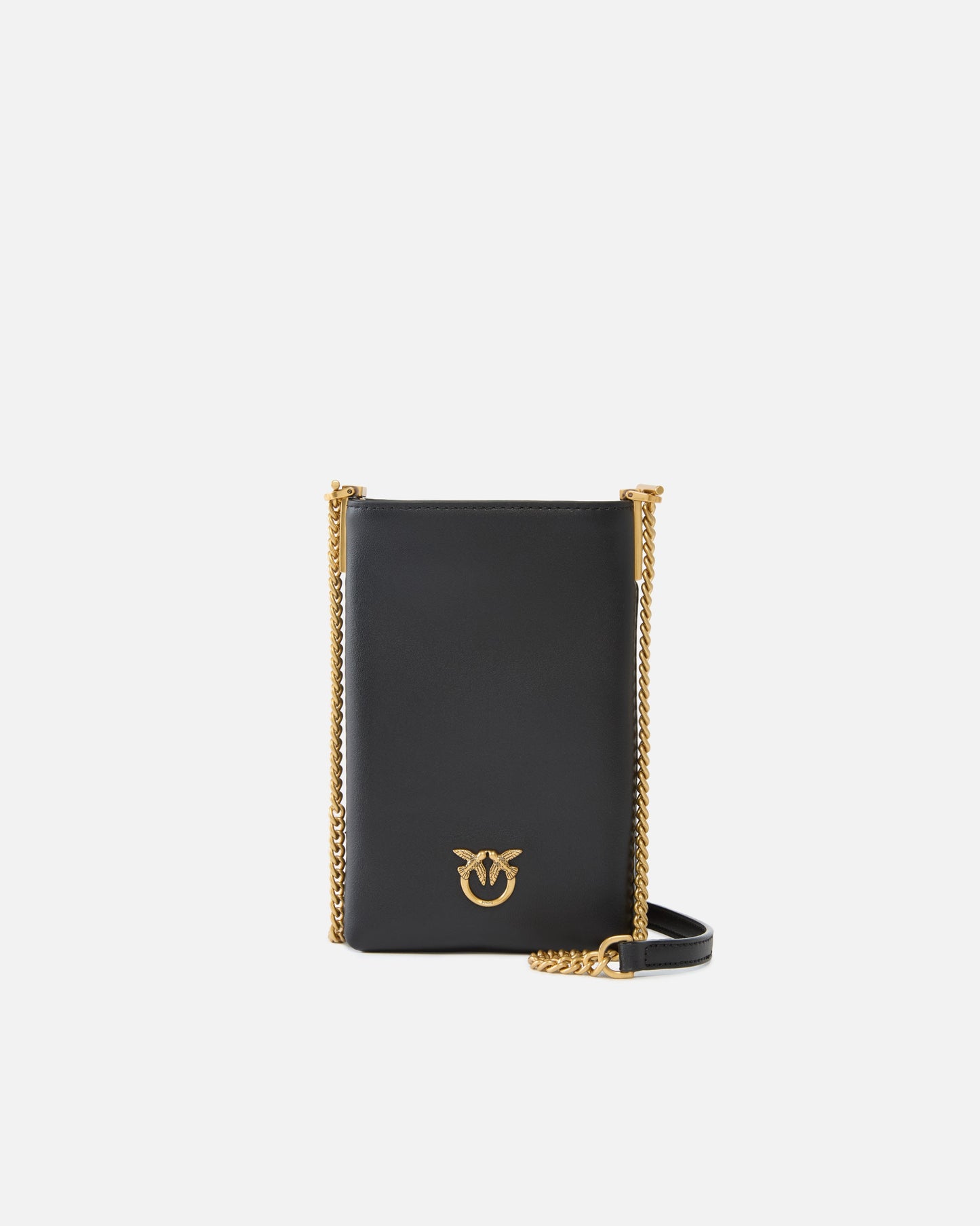 Leather smartphone case with shoulder strap