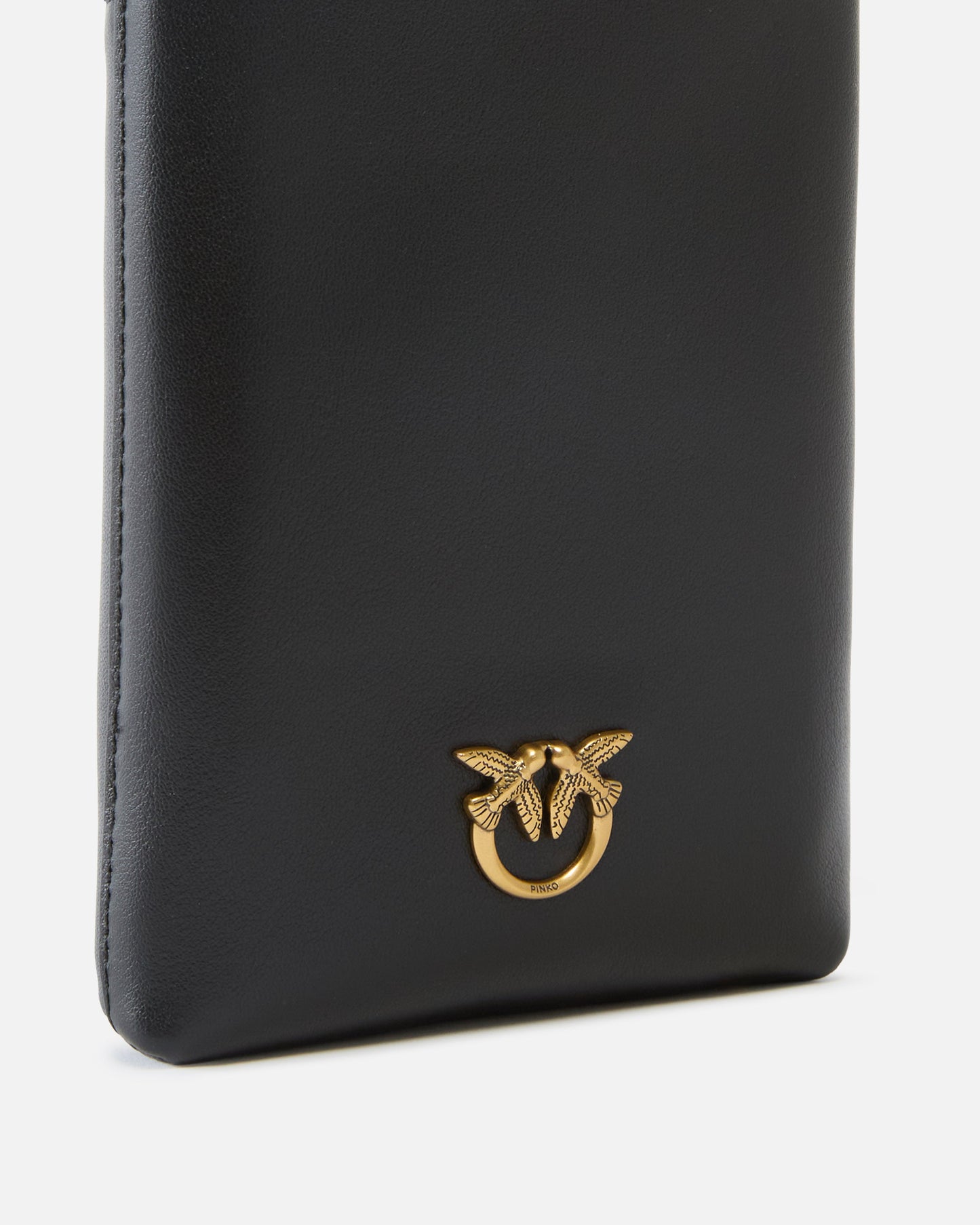 Leather smartphone case with shoulder strap