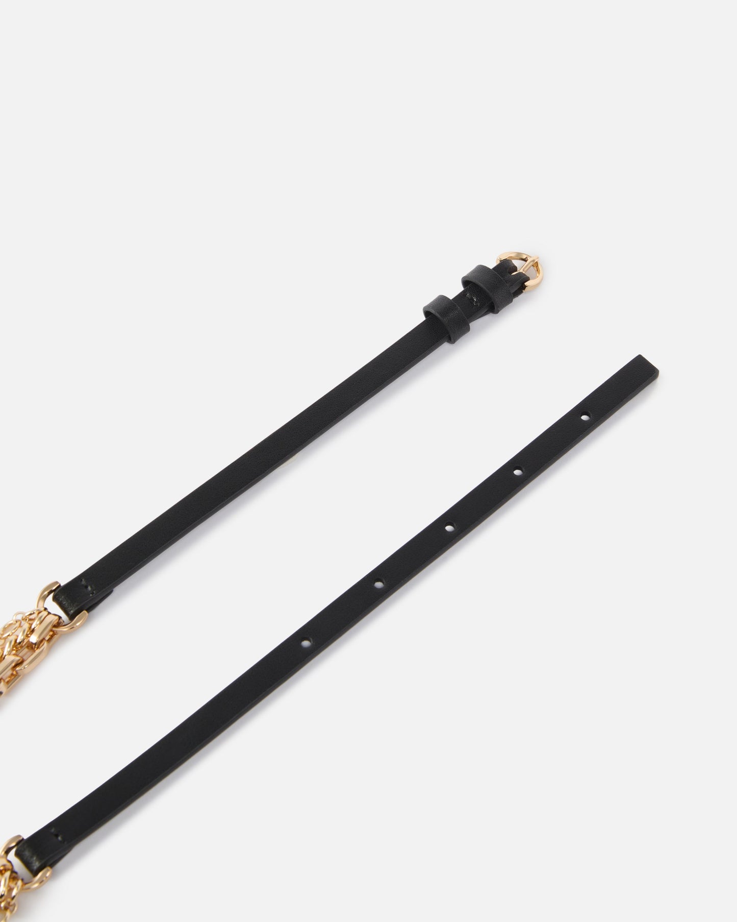 Studded belt with crossover effect, 1 cm