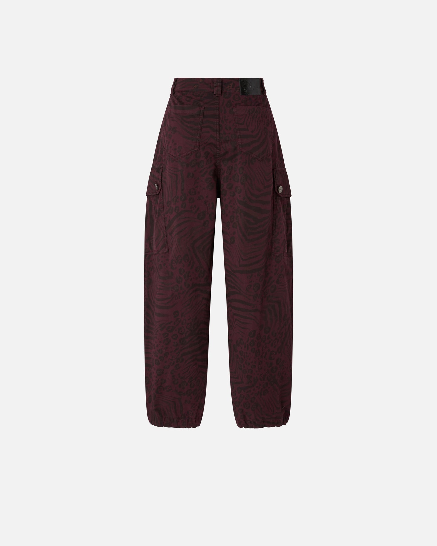 Balloon trousers with animal motif