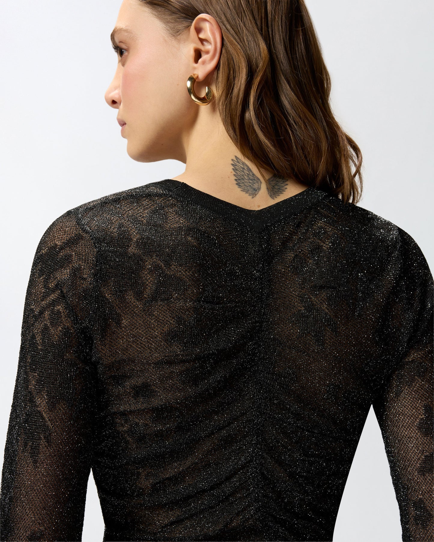 Floral lace sweater