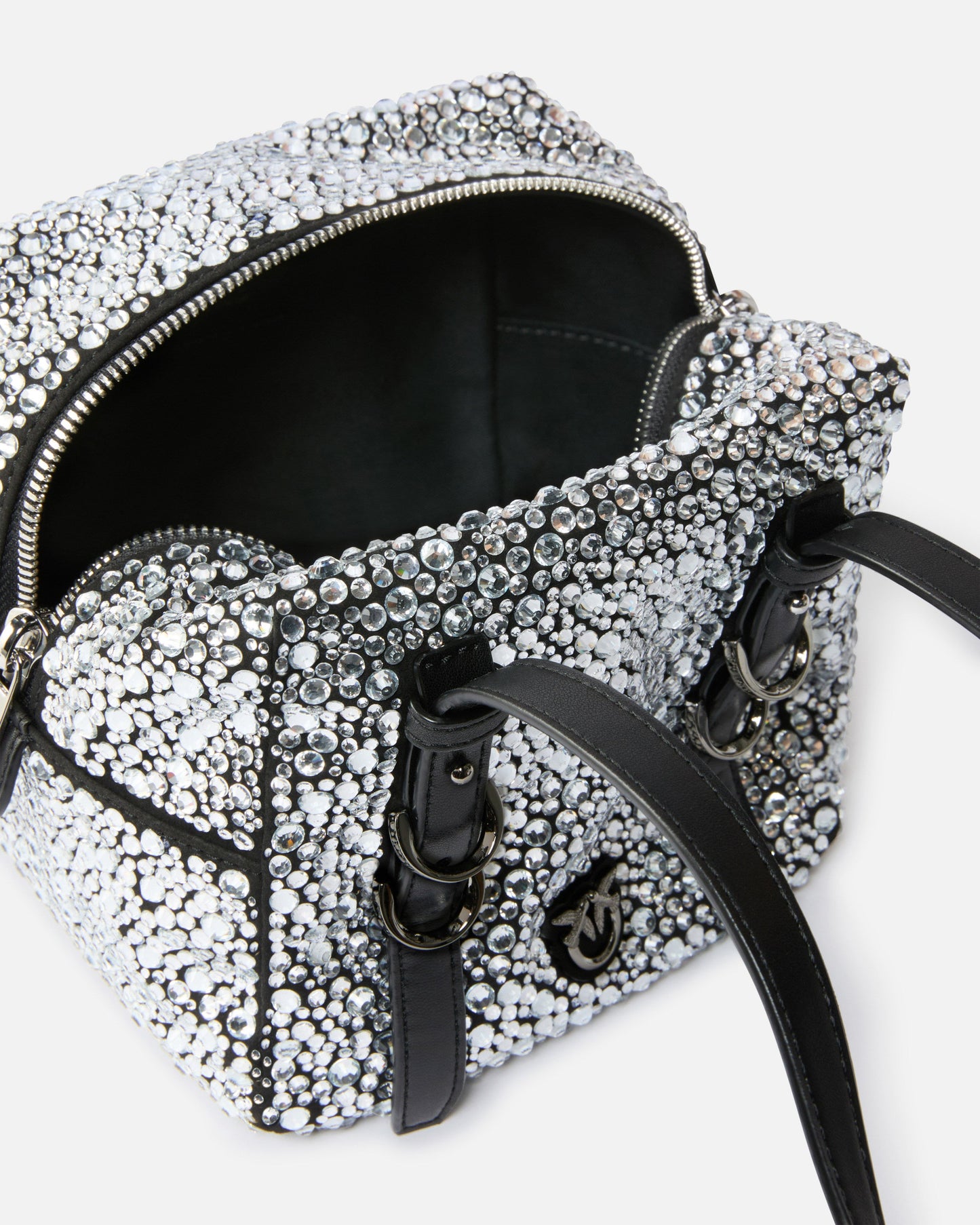 Cubic Bag fully rhinestoned crossbody bag