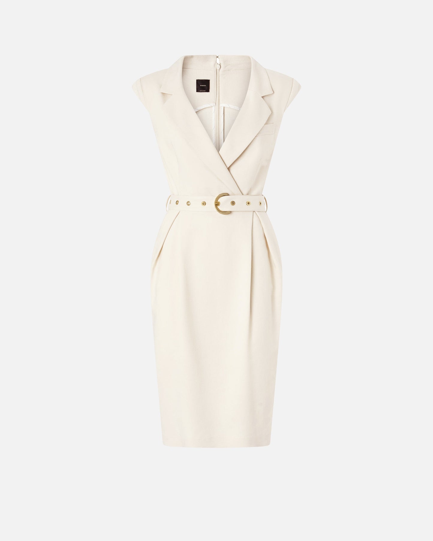 Midi wrap dress with belt