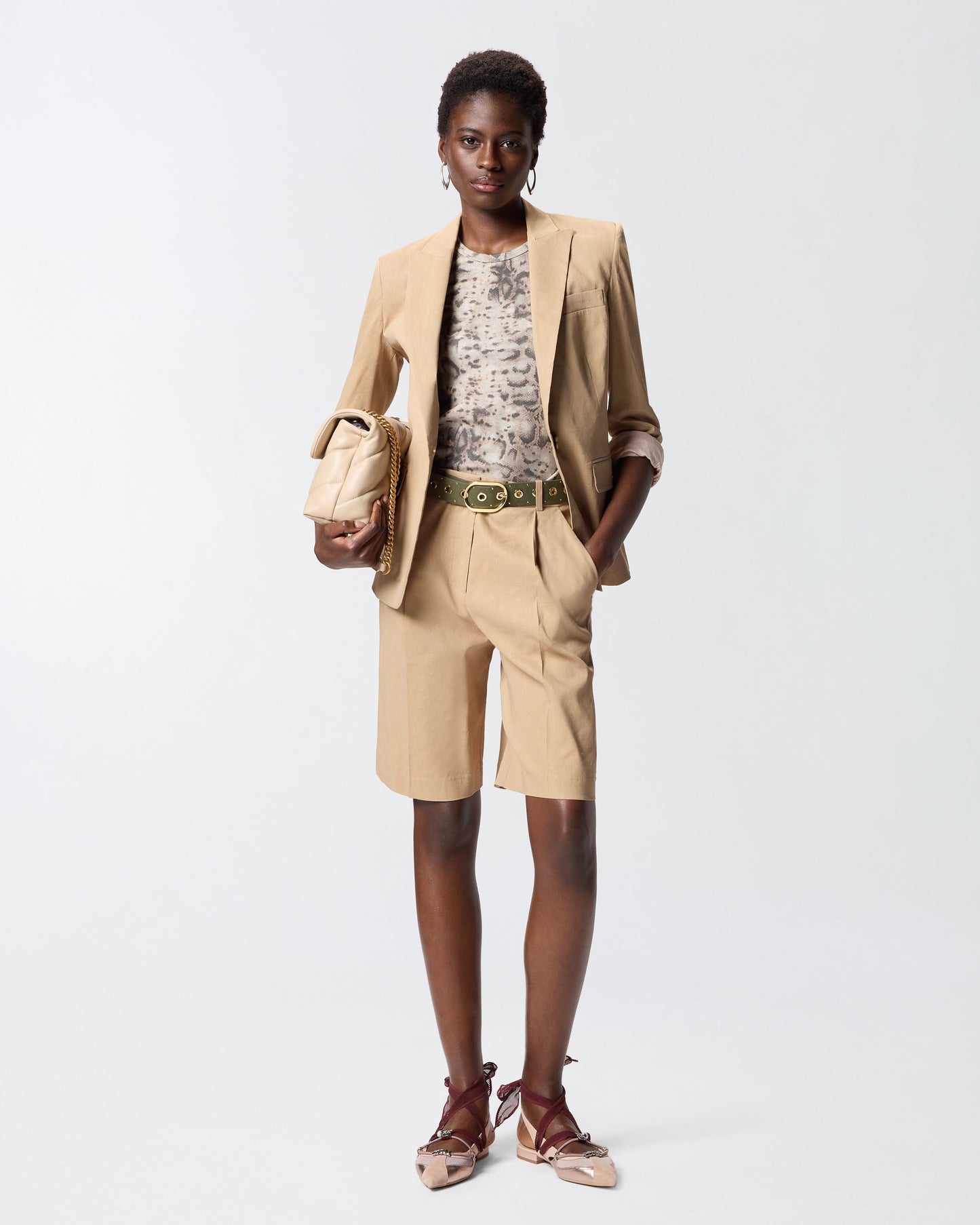 Jacket in linen blend