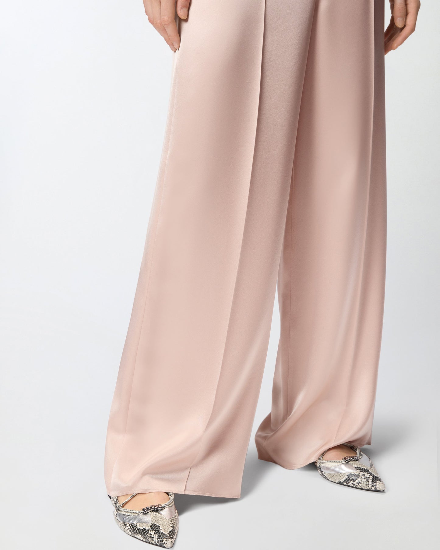 Satin trousers