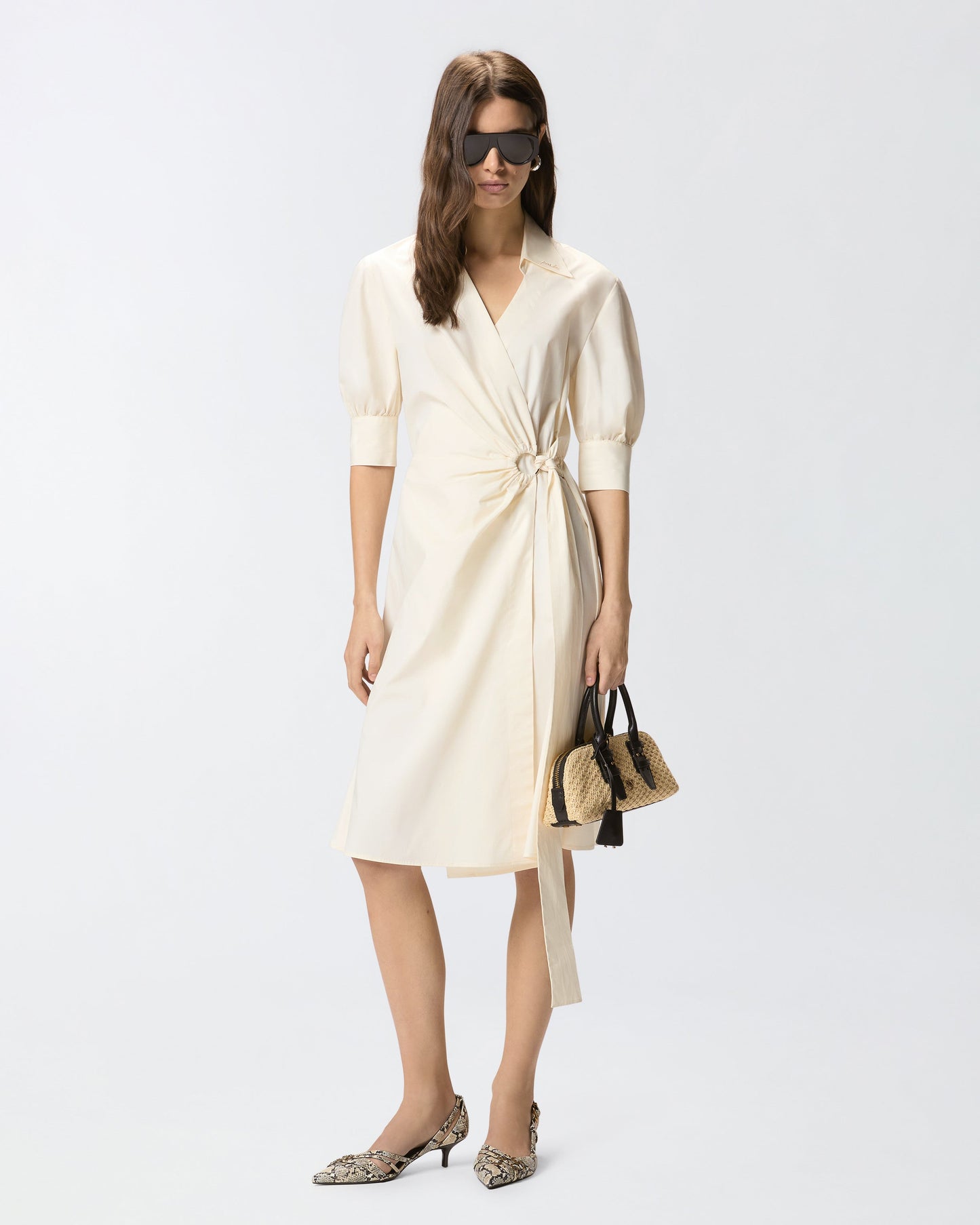 Midi wrap dress