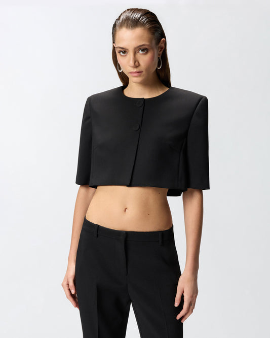 Spencer jacket with jewel buttons