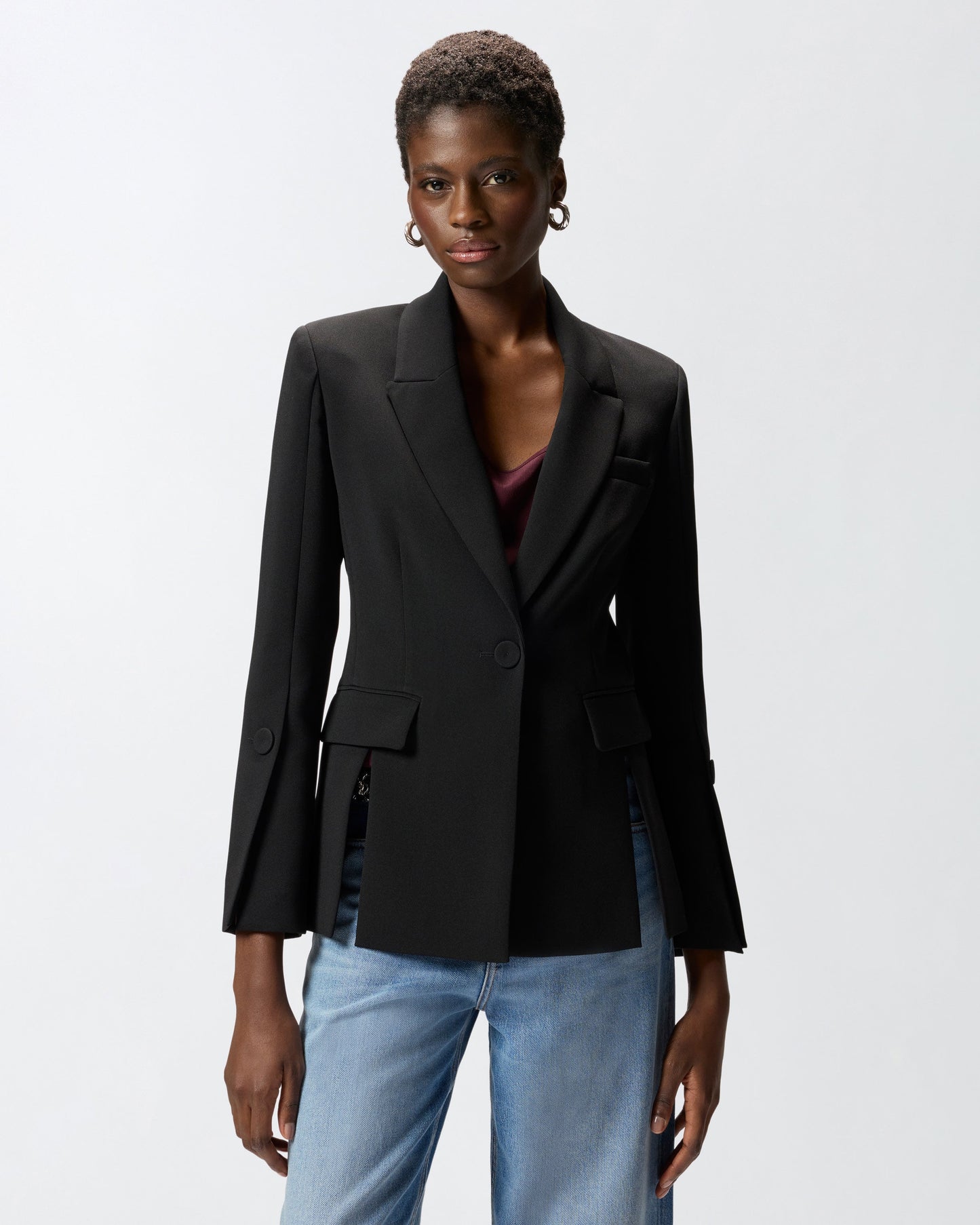 Jacket in technical canvas