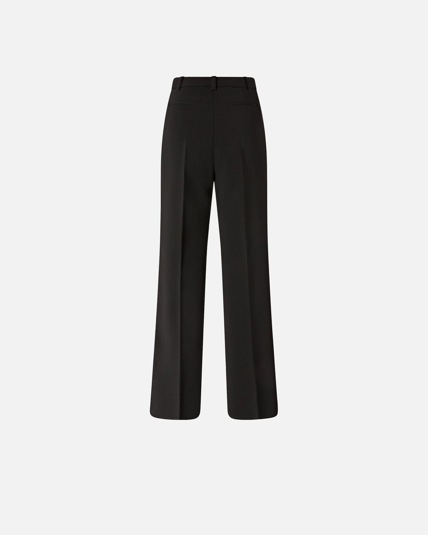 Trousers in canvas with pressed pleat detail