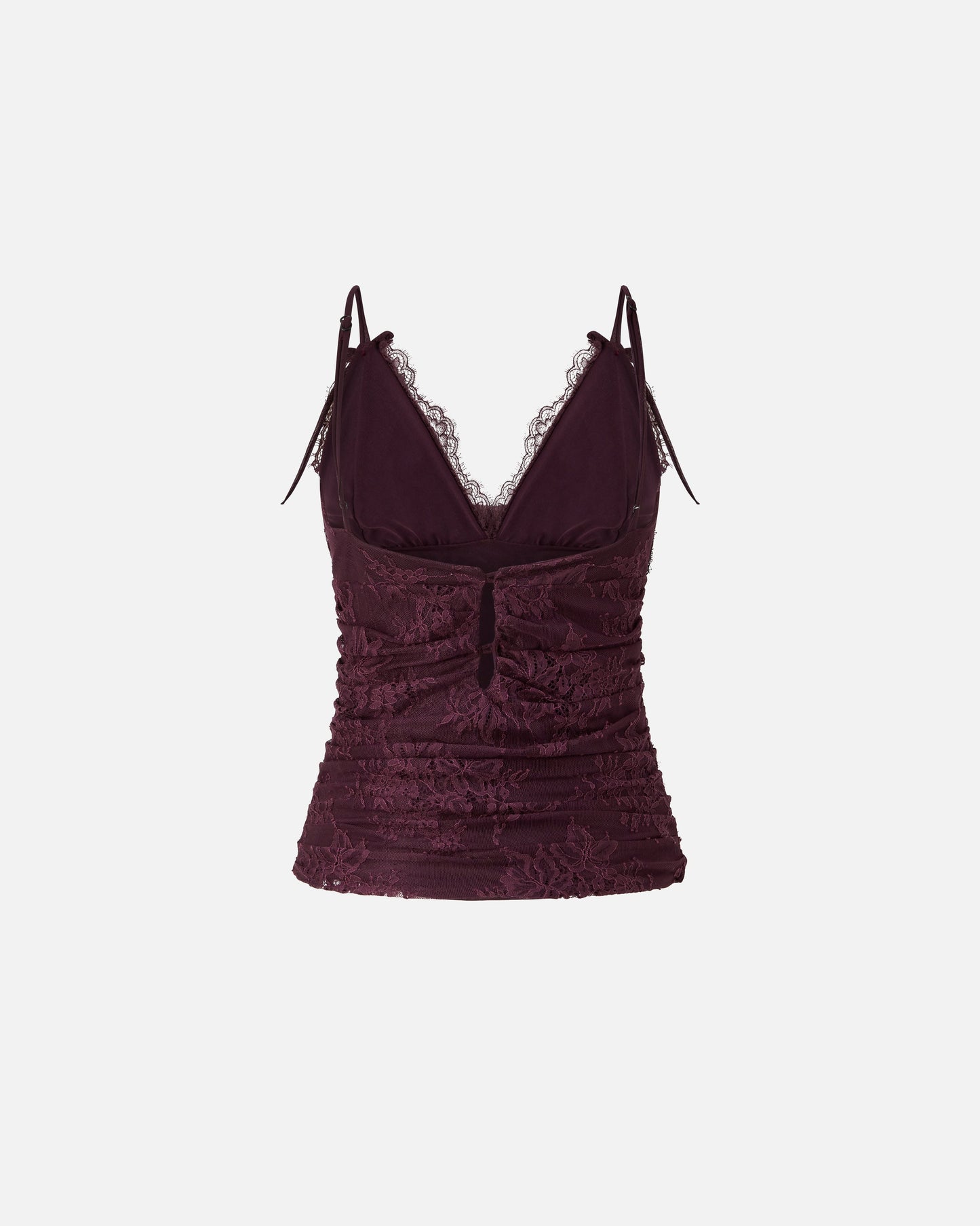Floral lace top with shoulder straps