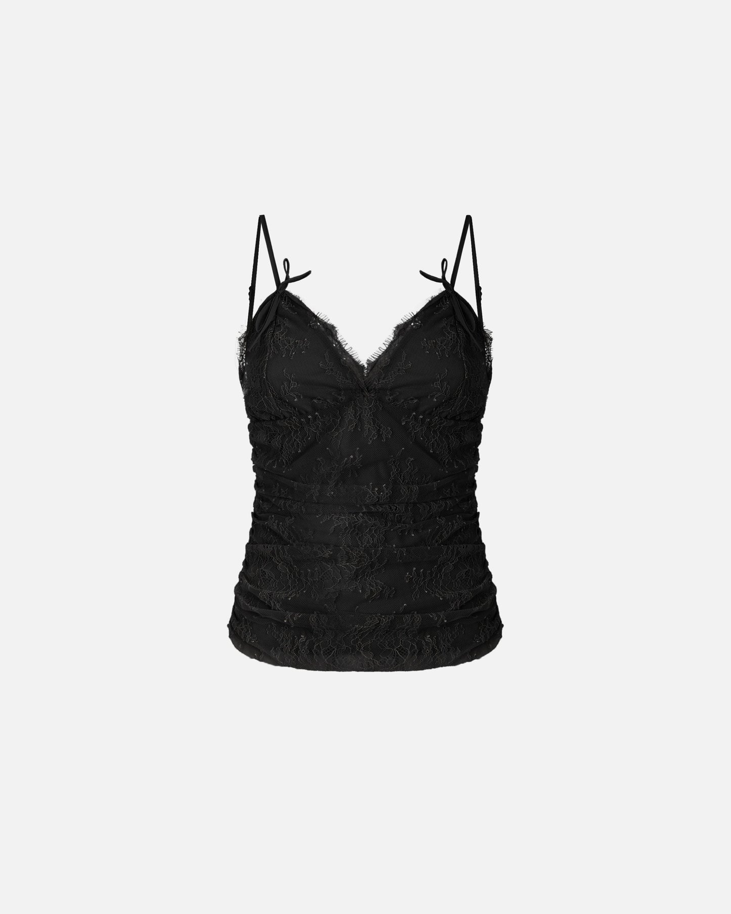 Floral lace top with shoulder straps