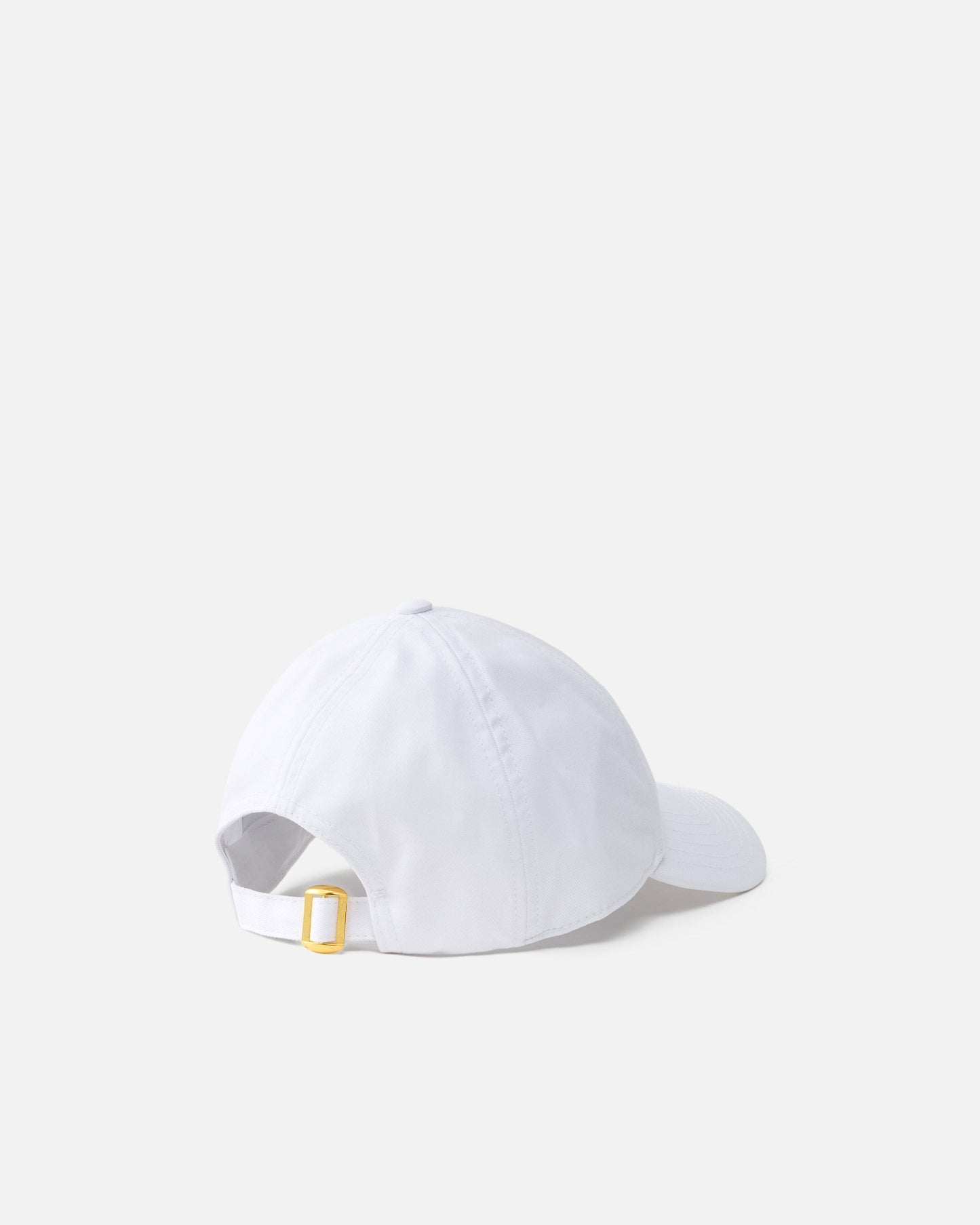 Cap with peak and embroidered logo