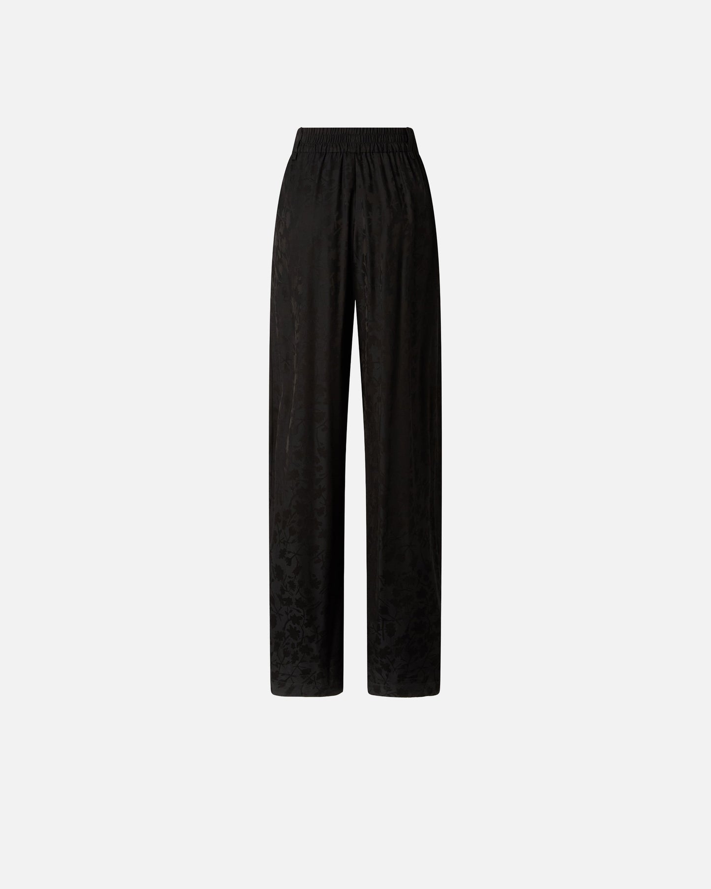 Floral jacquard trousers