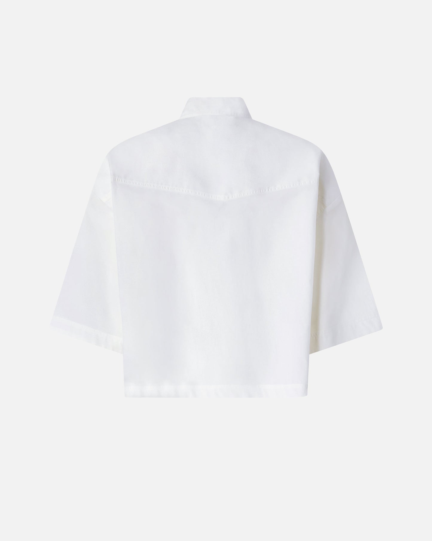 Cropped shirt with metallic details