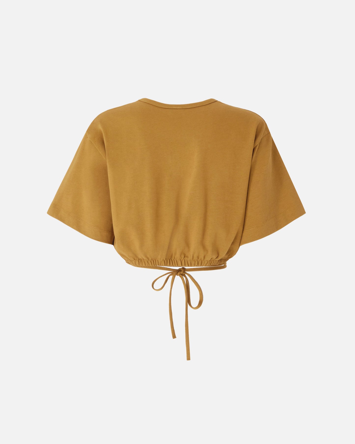 Cropped T-shirt with lace and Texan details