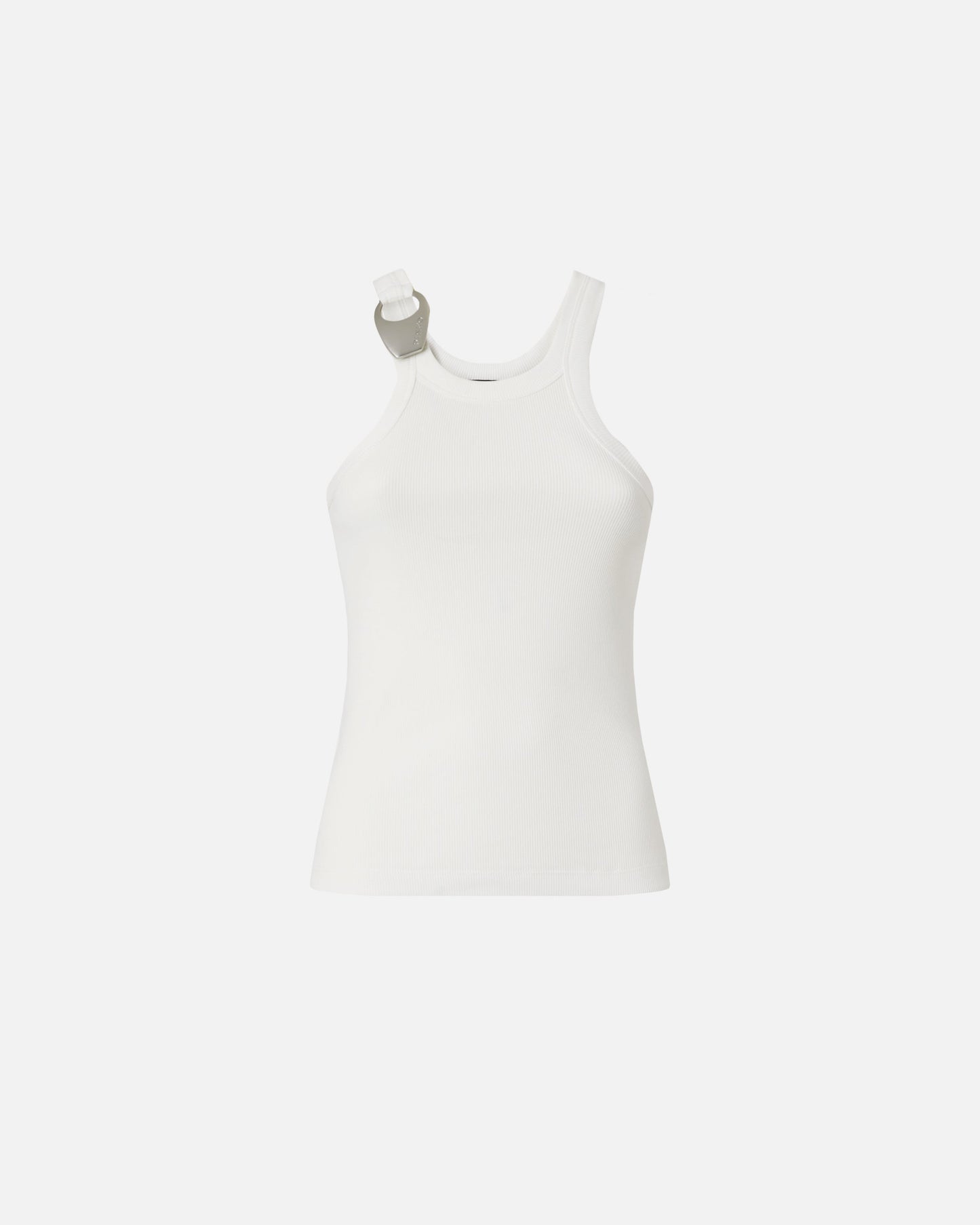 Vest top with pendant buckle