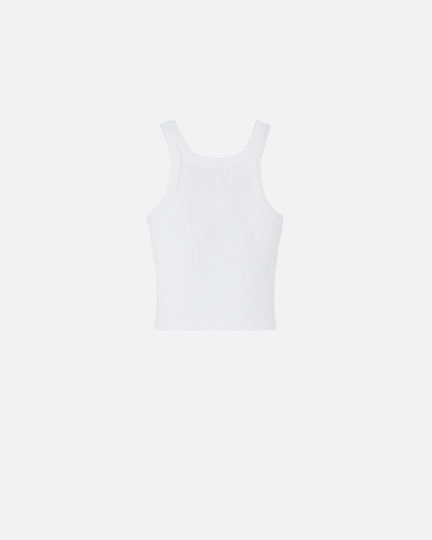 Cropped vest top with logo