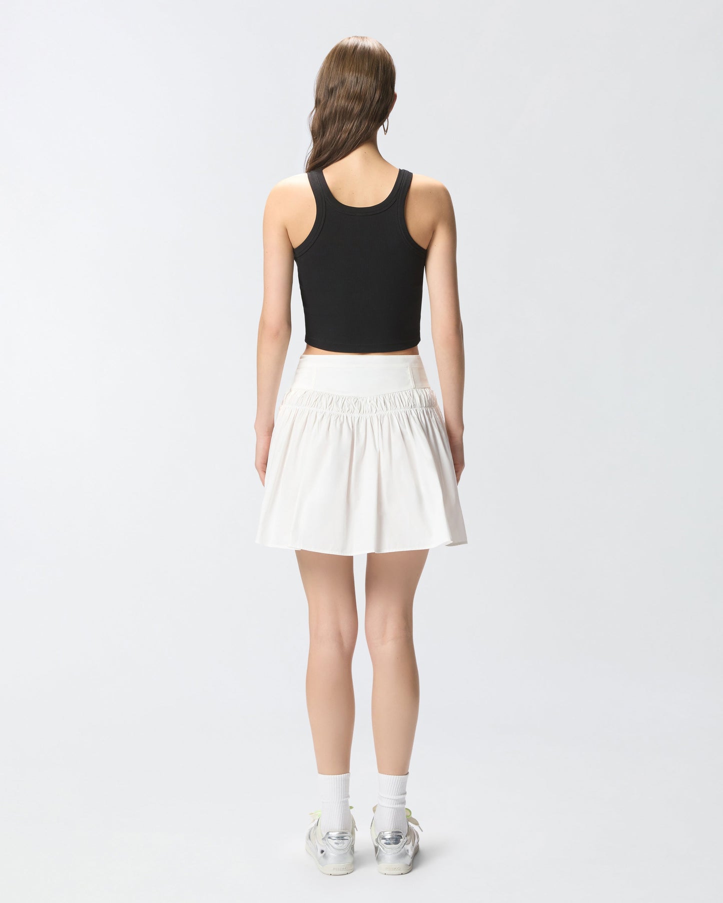 Cropped vest top with logo