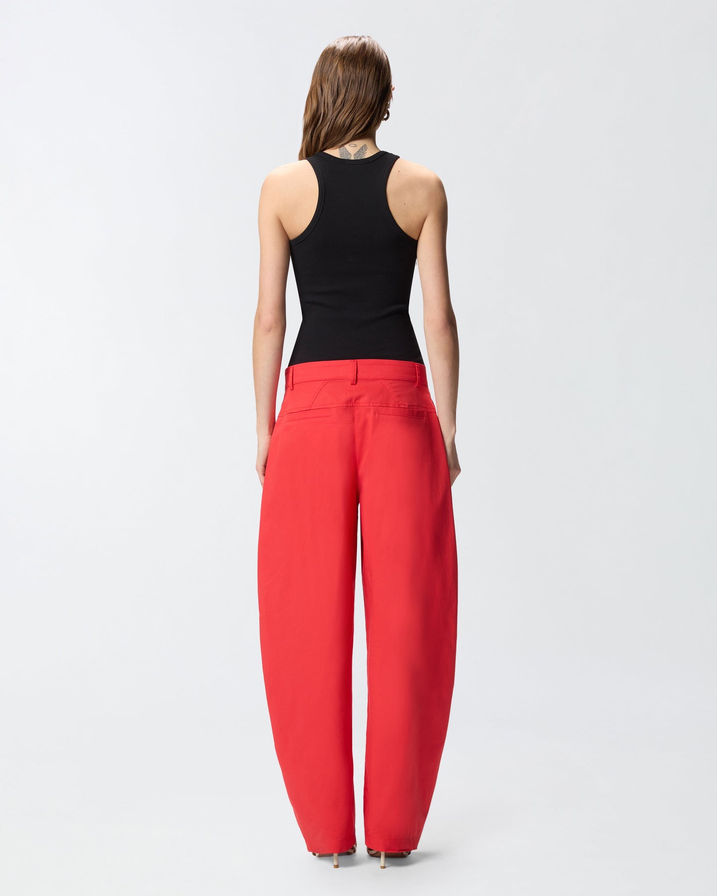 Ribbed vest top with logo