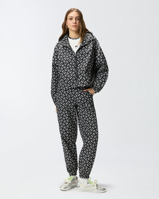 Sporty jacket with all-over Love Birds logo