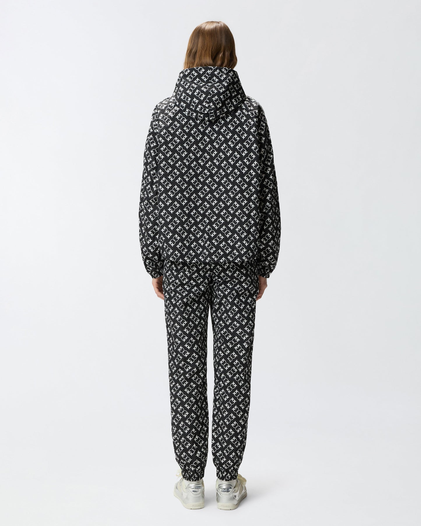 Sporty jacket with all-over Love Birds logo