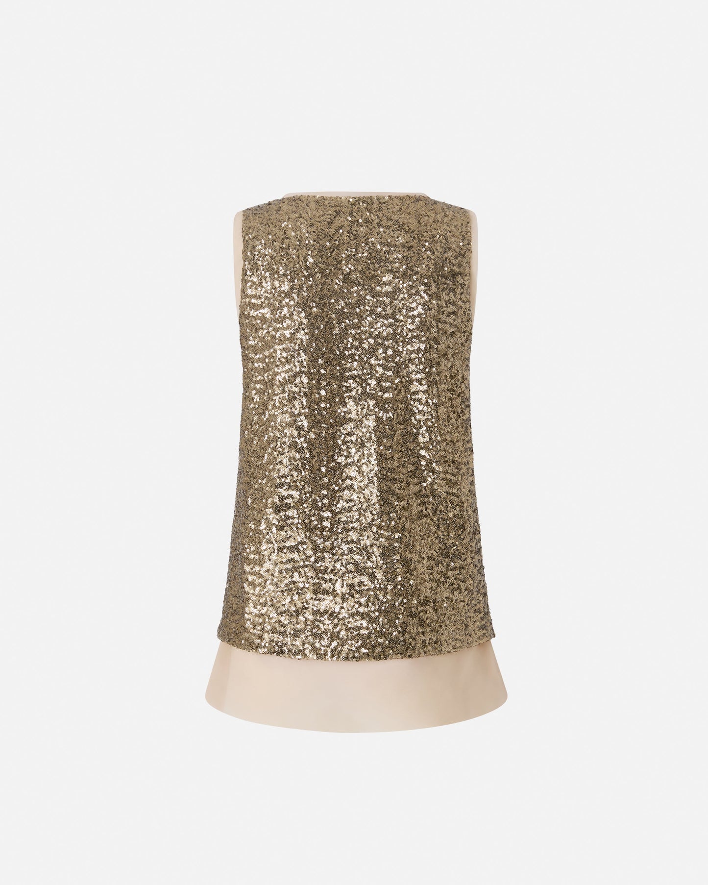 Fully sequinned vest top