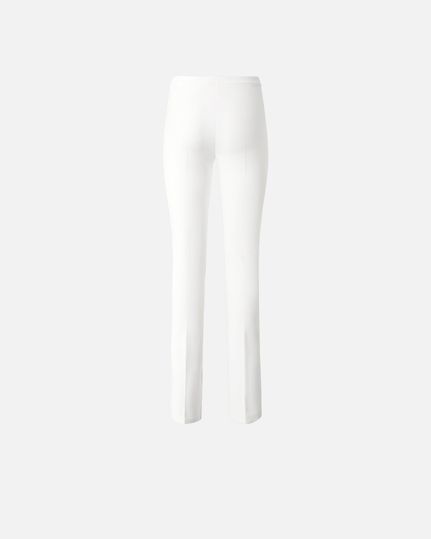 Trousers with adjustable hem slit detail