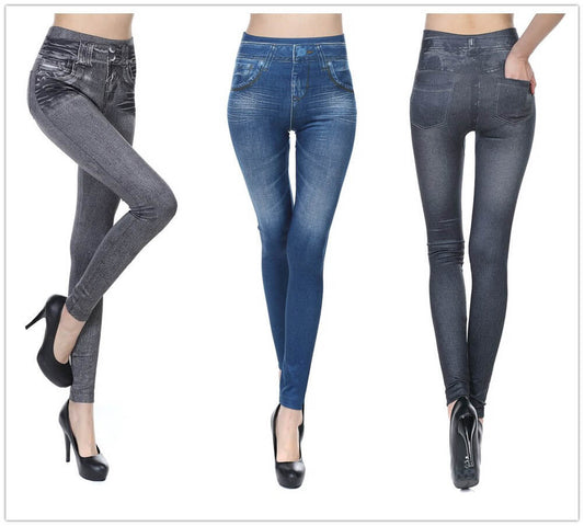 🎁1 Kaufen, 2 KOSTENLOS erhalten🎁 - Dehnbare schlankmachende Jeans-Leggings