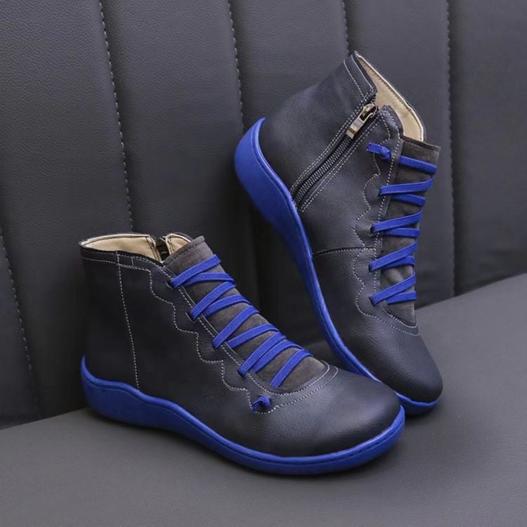🔥Hot Sale 49% Rabatt🔥 - Bequeme handgefertigte Lederstiefel mit Fußgewölbestütze