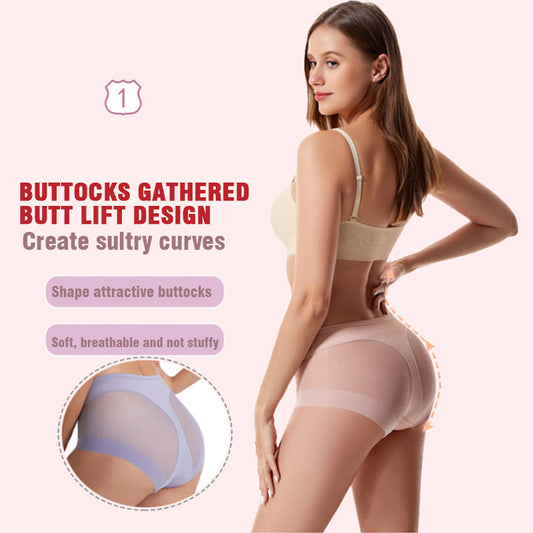🔥Hot Sale: Zahl 1, erhalte 4🔥Nahtlose Shaping-Slips mit hoher Taille aus Eisseide