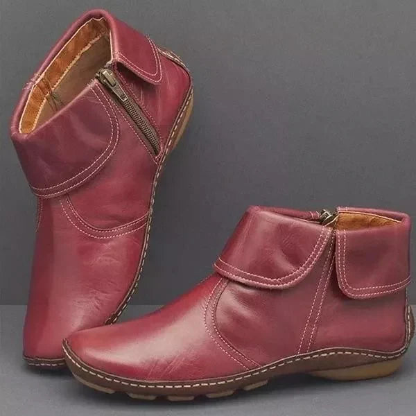 Letzter Tag 50 % RABATT – Klassische rutschfeste Leder-Stiefeletten für Damen