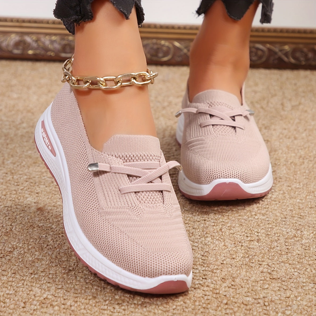 🔥Bequeme orthopädische Damenschuhe mit weicher Sohle und Netzstoff