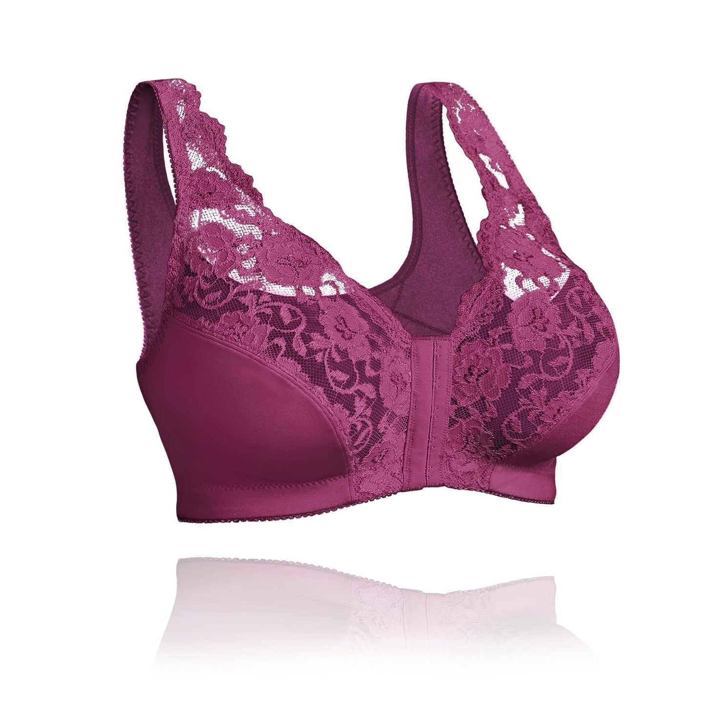 🎁1 kaufen, 1 gratis!🎁 – Stretch-Spitzen-BH mit Vorderverschluss