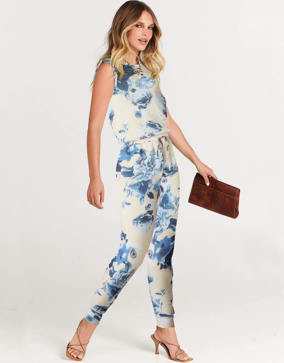 ANRABESS Rundhals-Overall, ärmellos, dehnbar mit Taschen