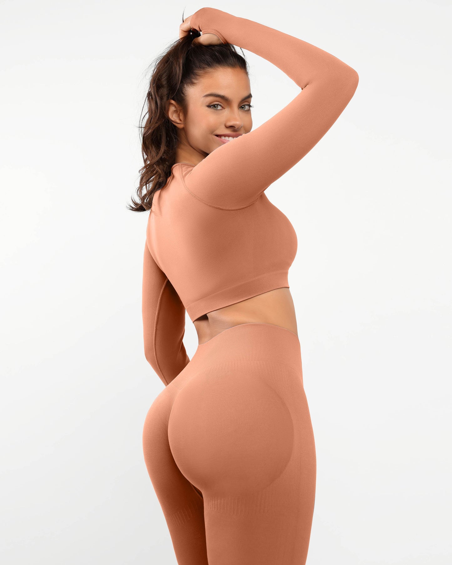 AirWear Langarm-Oberteil und High-Waist Leggings Set