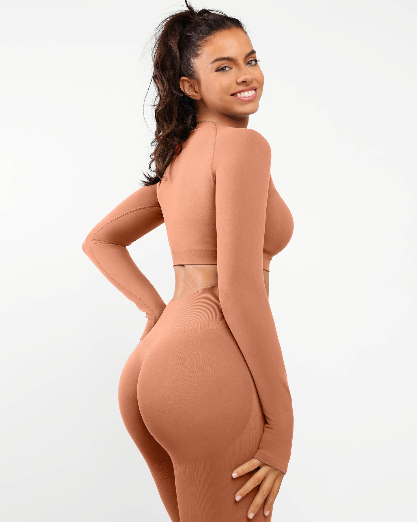 AirWear Langarm-Oberteil und High-Waist Leggings Set