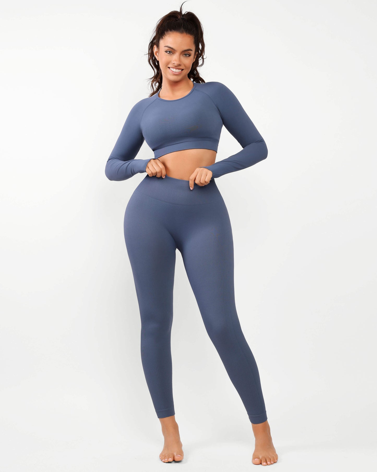 AirWear Langarm-Oberteil und High-Waist Leggings Set