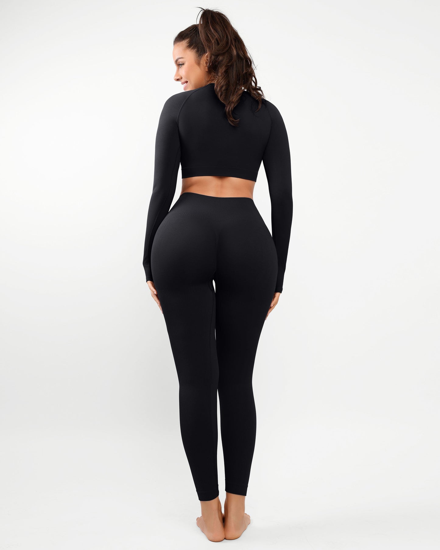 AirWear Langarm-Oberteil und High-Waist Leggings Set