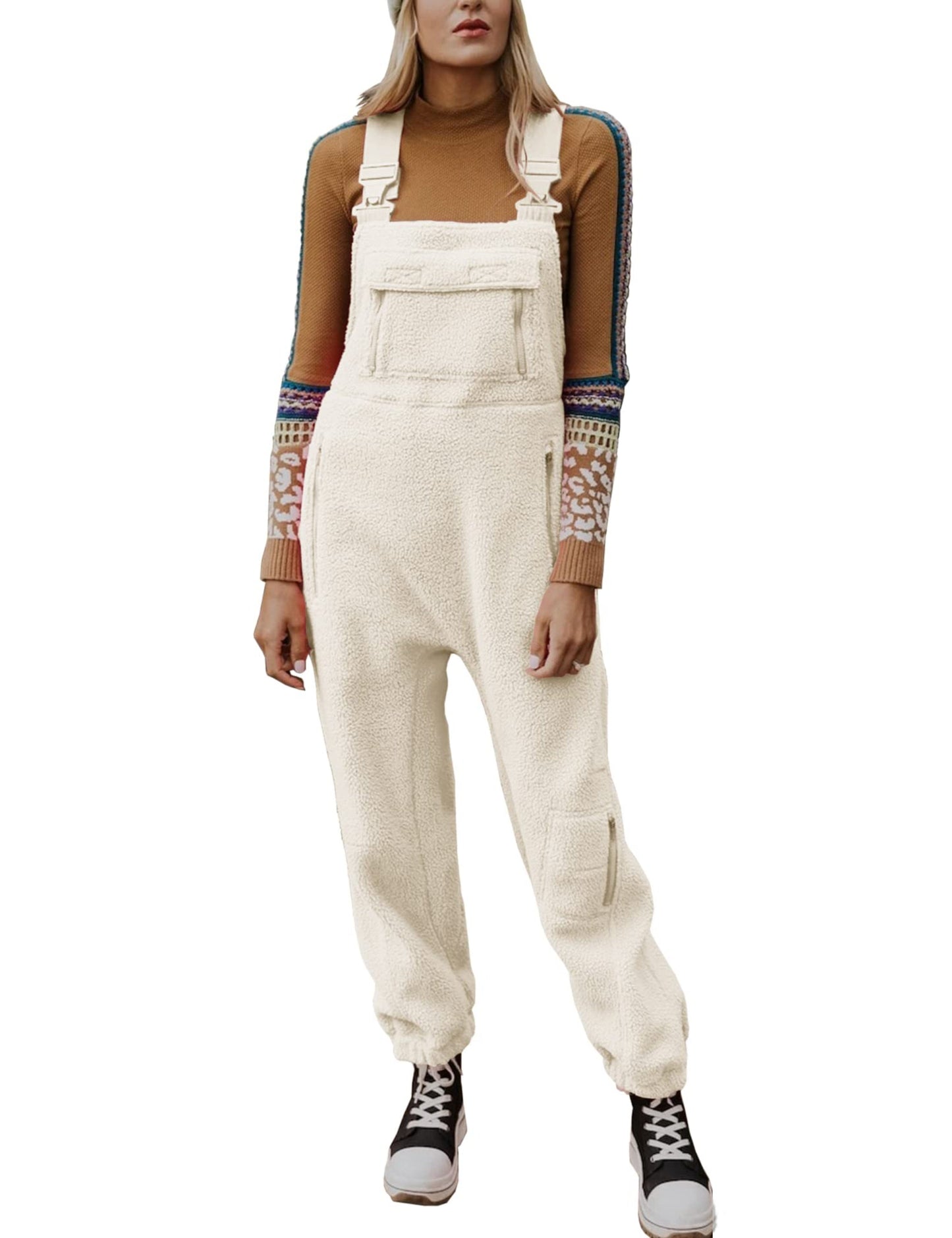 Heißer Verkauf Damen-Fleece-Overall warm, locker, lässig (2 kaufen, kostenloser Versand)