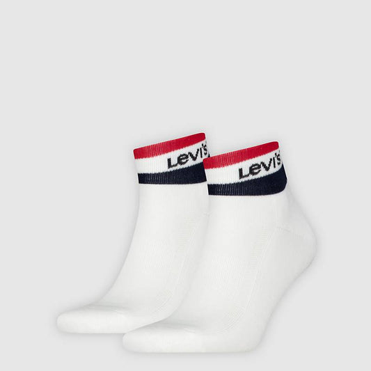 Mid Cut Sport Stripe Socks - 2 Pack